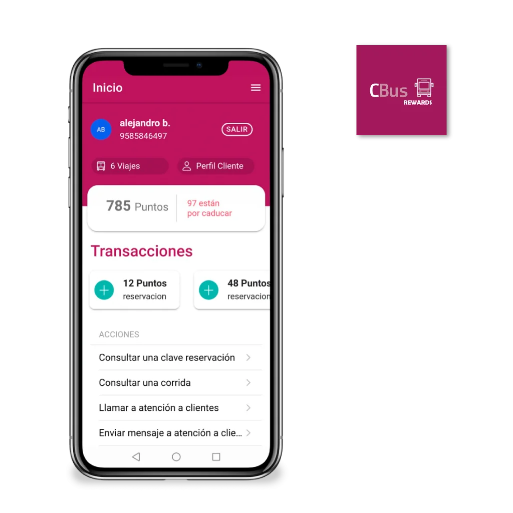Aplicación de lealtad CBus REWARDS