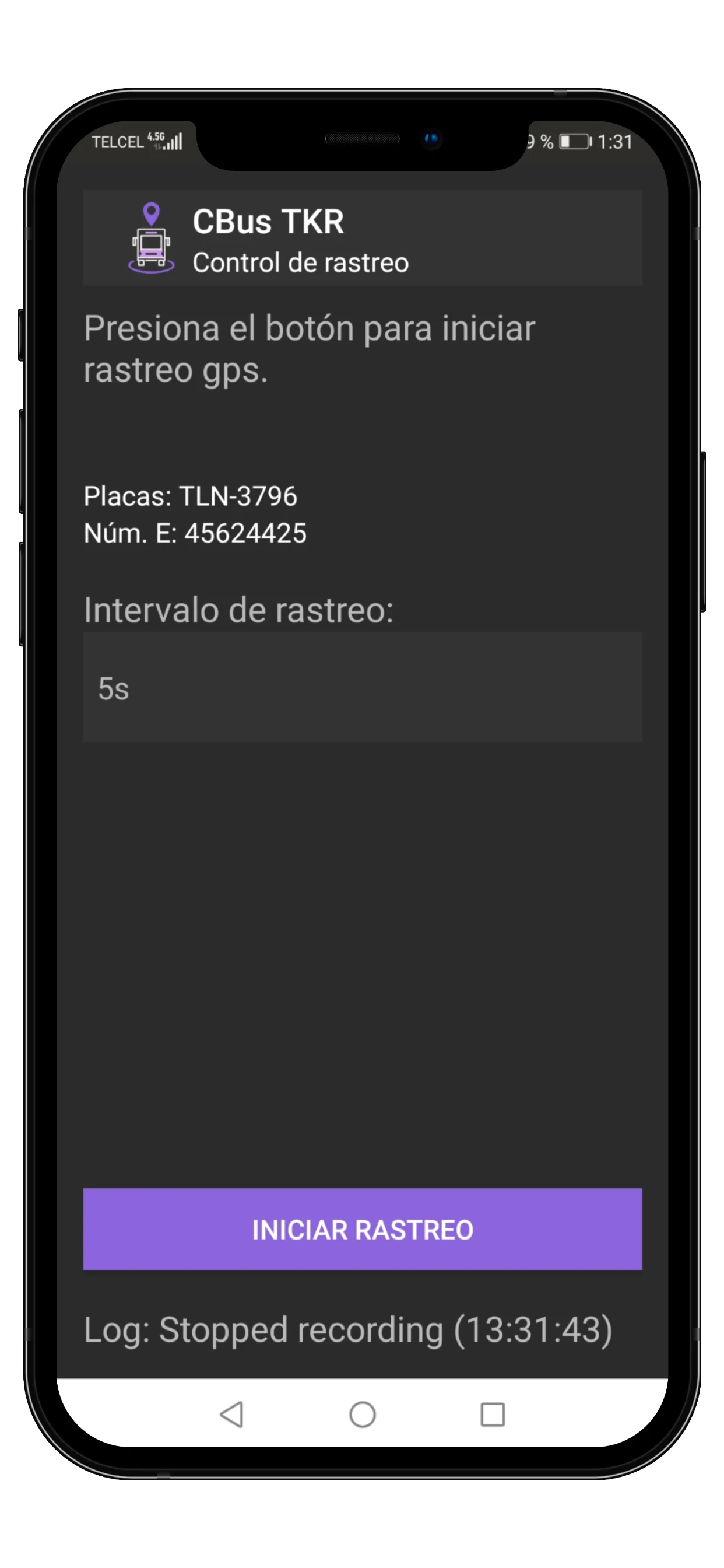 Rastreo de unidades en tiempo real CBus TKR