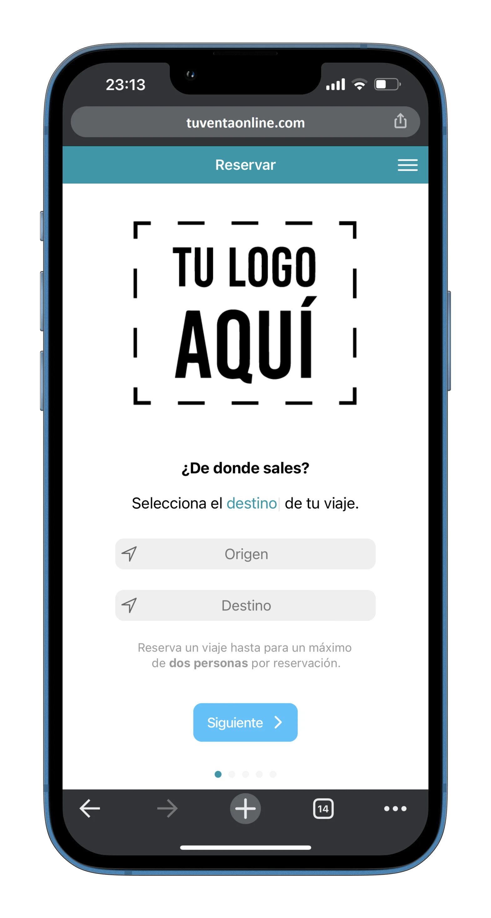 Plataforma de venta de boletos estilo ADO - CBus PLT