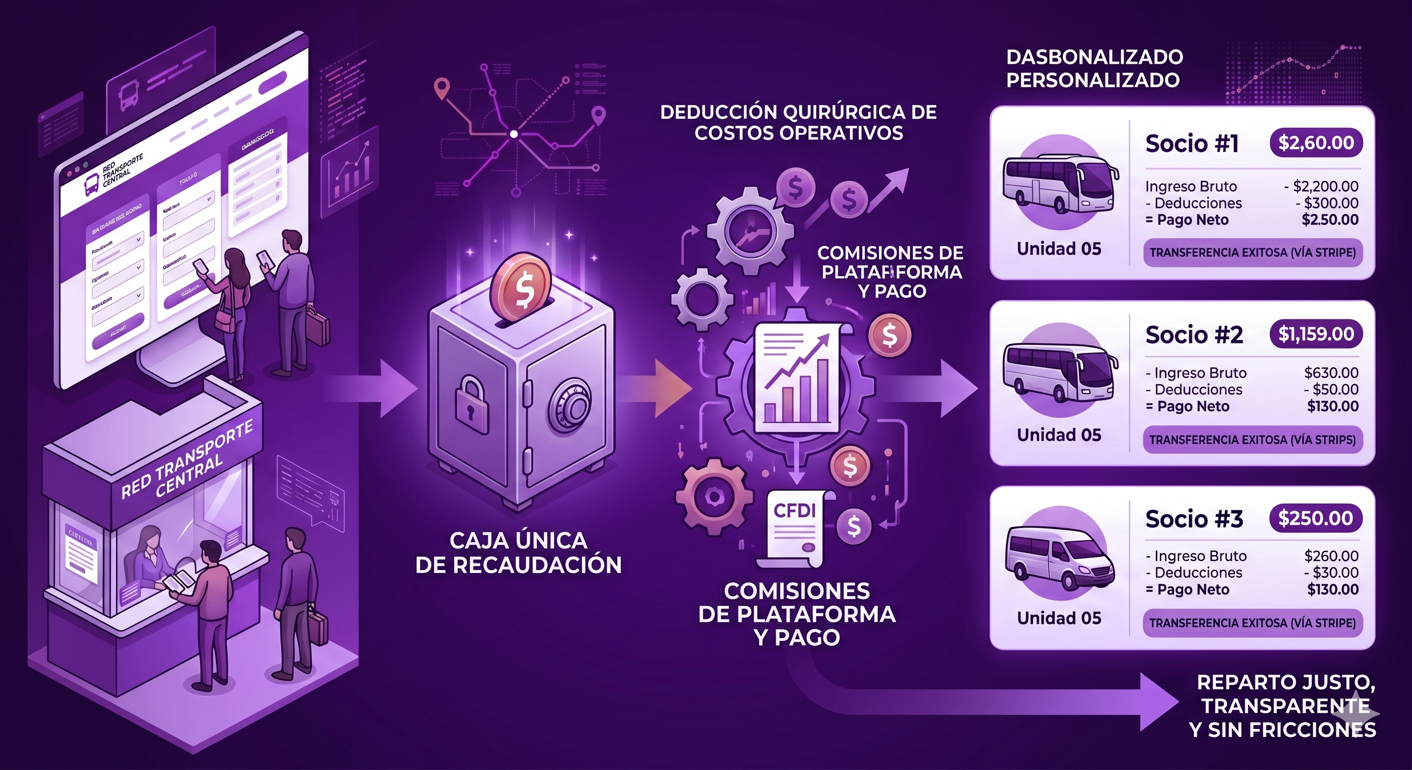 Por qué las empresas de socios transportistas necesitan un módulo de dispersión de fondos